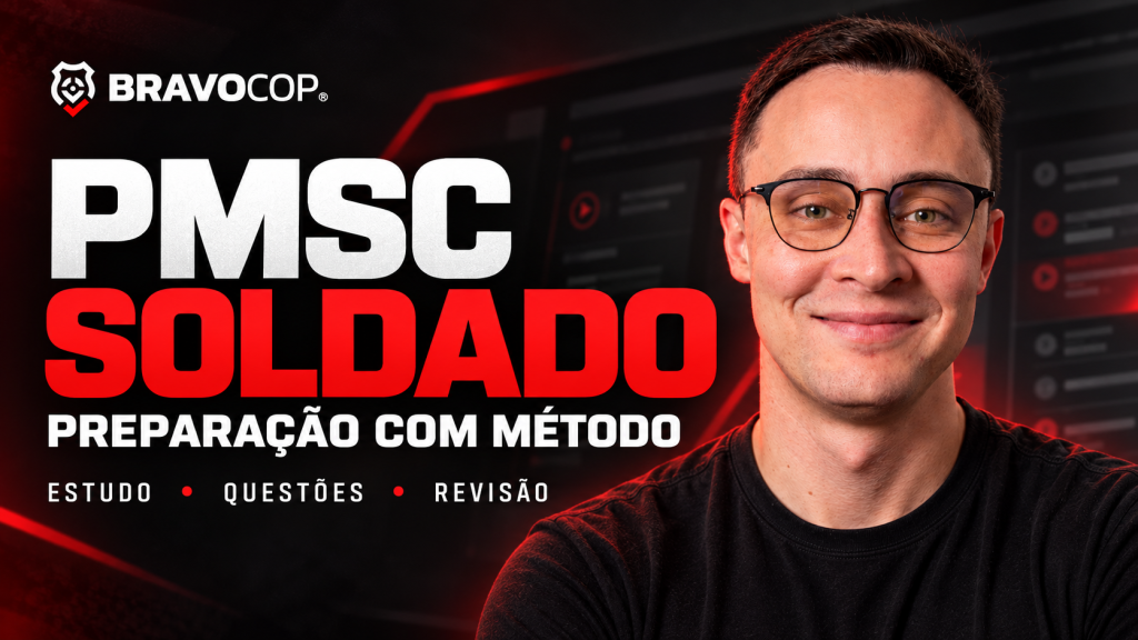 João Lisboa e marca BravoCop em capa PMSC Soldado: preparação com método