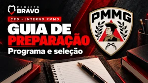 Capa editorial sobre CFS PMMG: programa, processo e organização da preparação, com símbolo da PMMG.